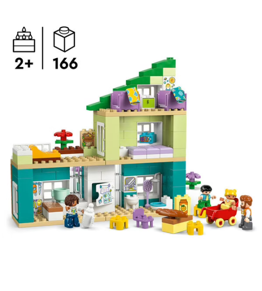10470 LEGO® DUPLO MA VILLE LA MAISON FAMILIALE MODERNE 3-EN-1 - LEGO