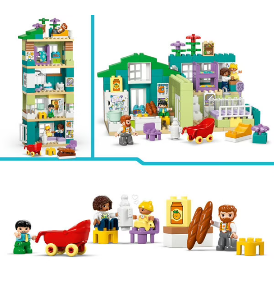 10470 LEGO® DUPLO MA VILLE LA MAISON FAMILIALE MODERNE 3-EN-1 - LEGO