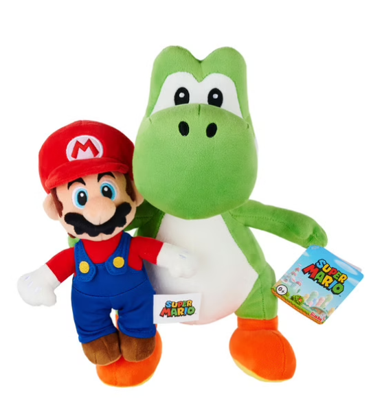 PACK PELUCHES YOSHI 30 CM + MARIO 20 CM - NICOTOY