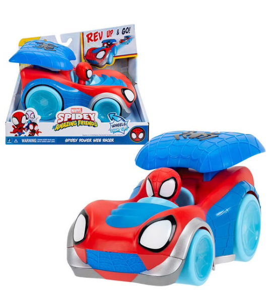 VÉHICULE POWER WEB RACER  SPIDEY ET SES AMIS EXTRAORDINAIRES - JAZWARES