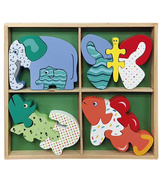 MINI PUZZLES À ASSEMBLER - WOOD N PLAY