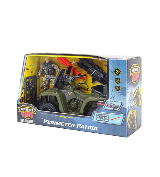 VÉHICULE MILITAIRE AVEC FIGURINE - INVINCIBLE HEROES