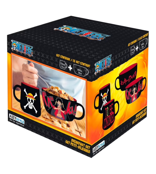 SET PETIT DÉJEUNER ONE PIECE LUFFY - ABYSTYLE STUDIO